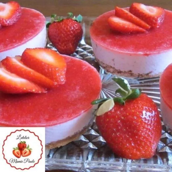 Soufflés glacés aux fraises