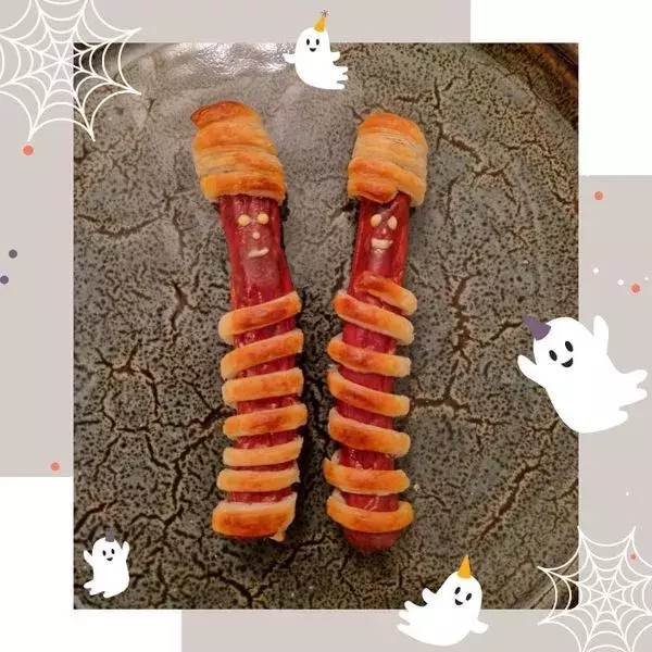  le couple de momies saucisses  🧠🦴👻🎃🕷🕸💀🤣