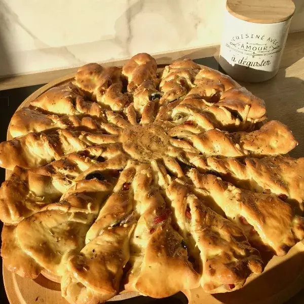 Fougasse lardon-olives