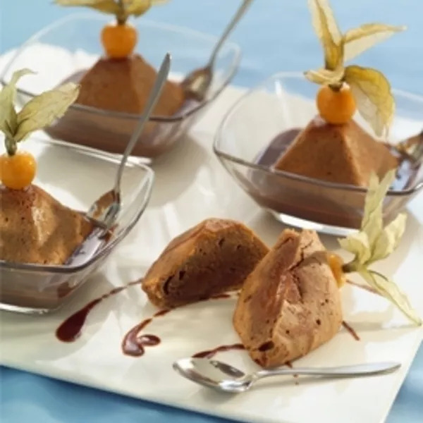 Fondants au chocolat, sauce épicée