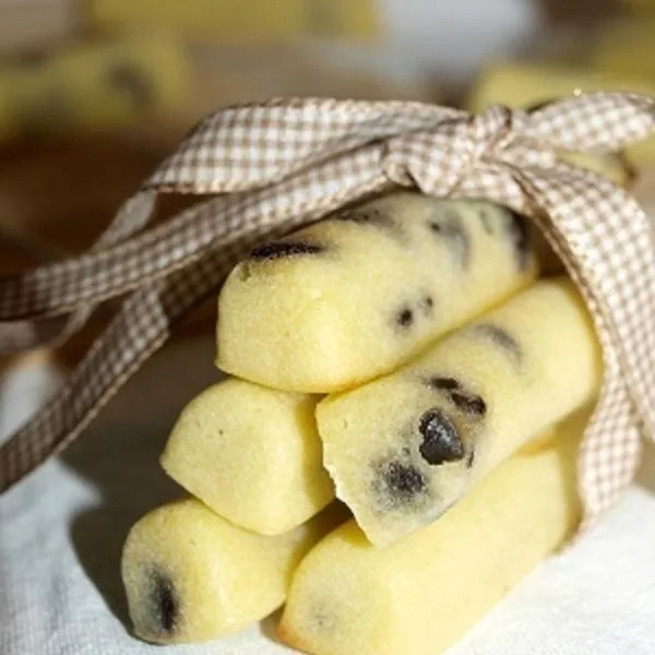 Fingers au fromage blanc et pépites de chocolat