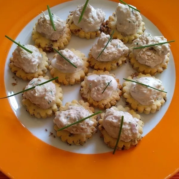 Bouchées de Rillettes de Thon sur sablés