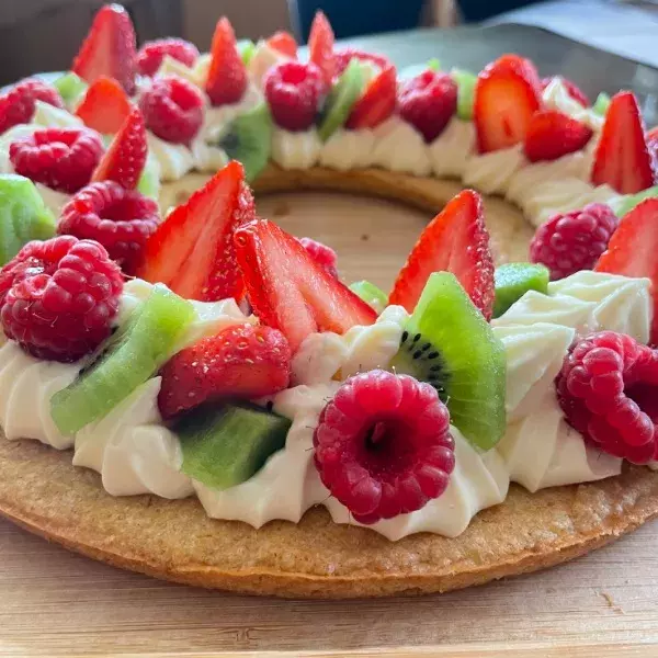 Tarte folle aux fruits frais 