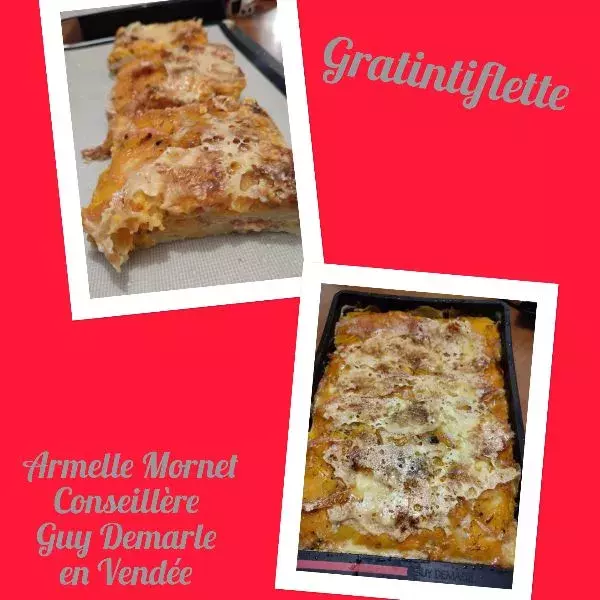 GratinTiflette moitié gratin moitié tartiflette