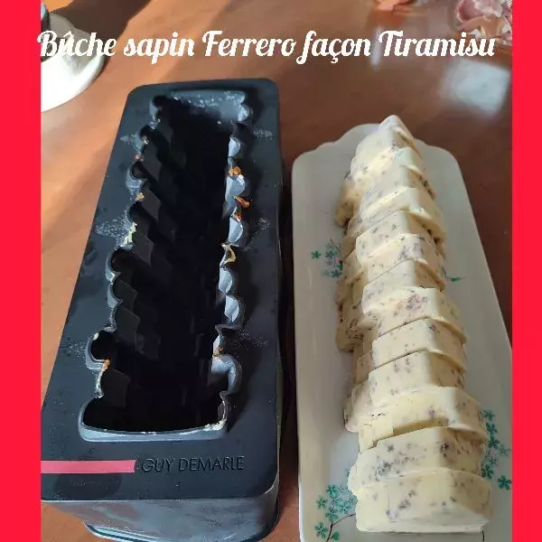 Bûche sapin Ferrero façon Tiramisu