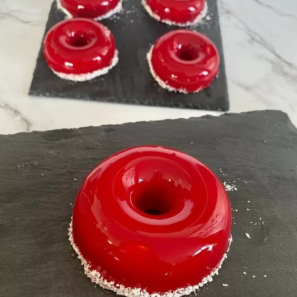 Entremet coco - fraise 