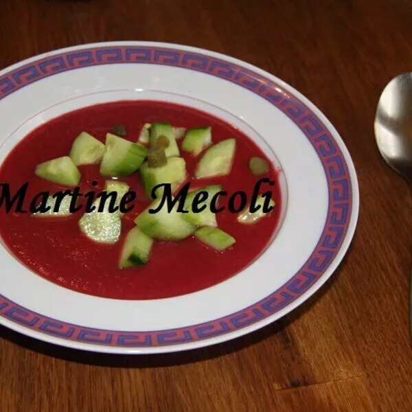 Gaspacho de betteraves rouges