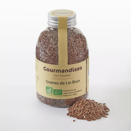 Graines de Lin brun biologiques, 395 g