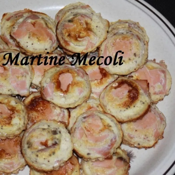 Croques quiches au saumon fumé sans cook'in