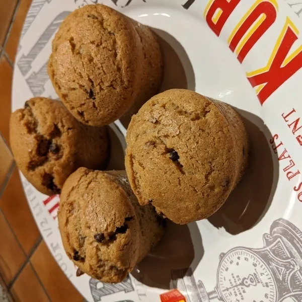 Muffins aux pépites de chocolat