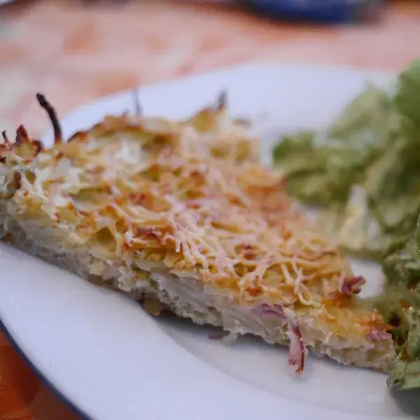 Gâteau de pommes de terre façon raclette healthy