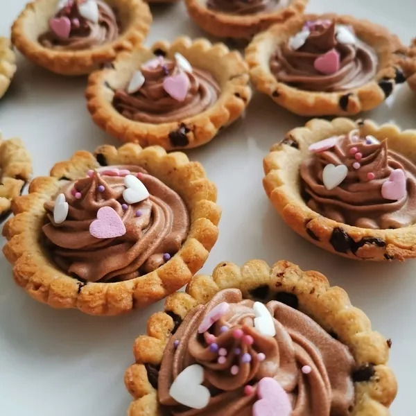 Tartelettes cookie et chocolat caramel 