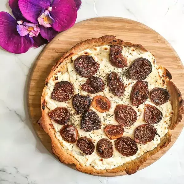 Tarte figues chèvre miel