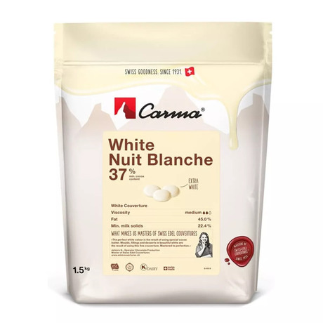 Pistoles de chocolat blanc Nuit Blanche 37% 1,5Kg