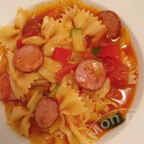 One Pot Pasta à la Saucisse de Montbéliard