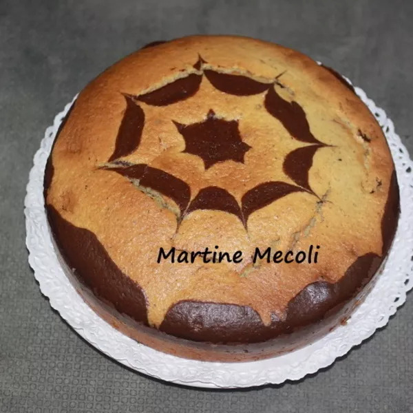 Gâteau bicolore sans cook'in