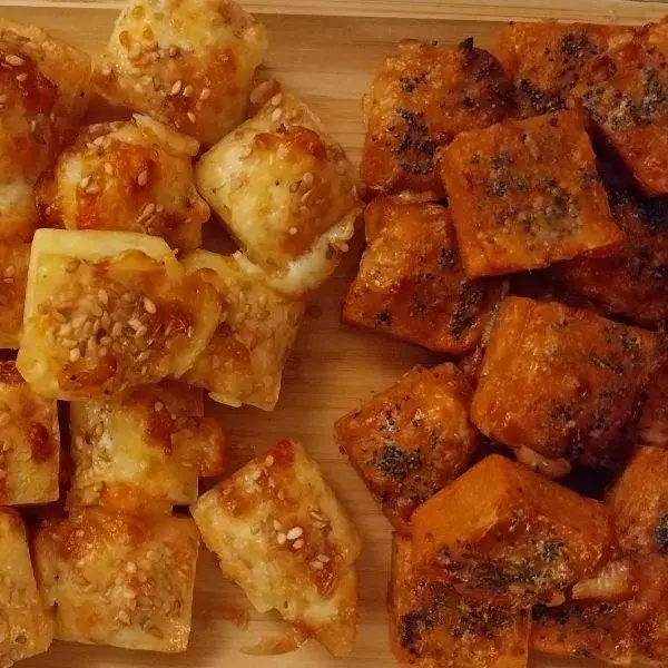 Mes petits cubes apéritifs au thon et au saumon