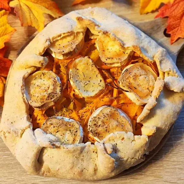 tarte rustique butternut chèvre