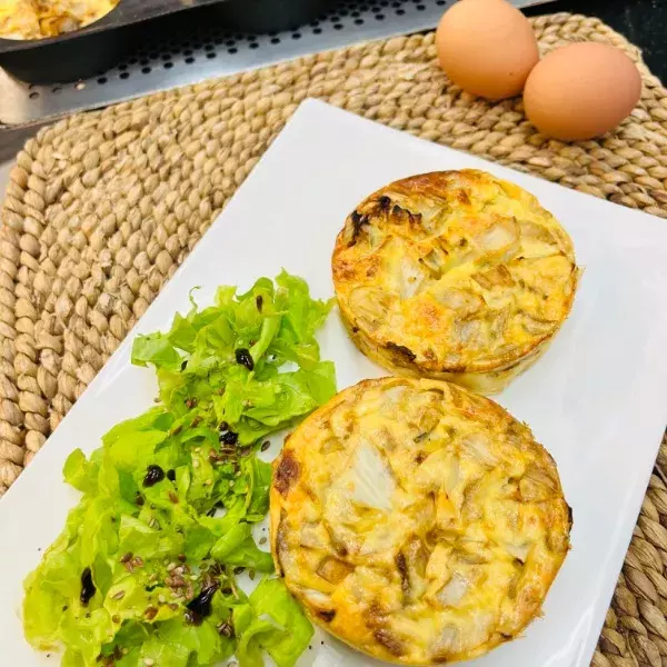 QUICHES SANS PATE LEGERES ENDIVES SAUMON FUME