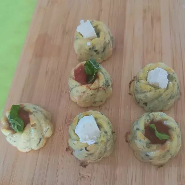 Bouchées courgettes feta basilic de Flo