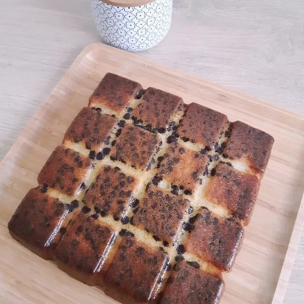 Gâteau moelleux au pomme et chocolat