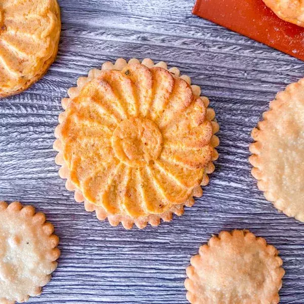 Flan à la carotte et biscuit parmesan