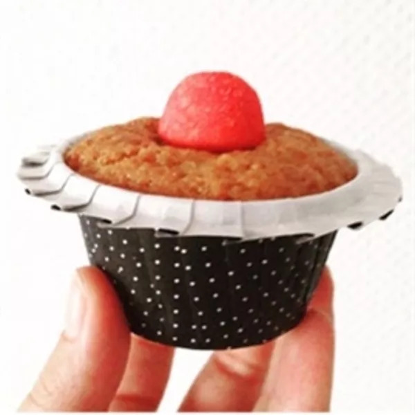 Cupcake cœur fraise