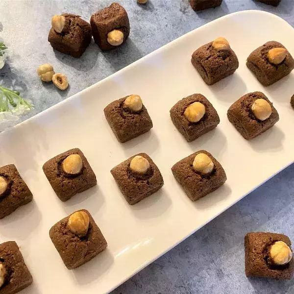 Bouchées au chocolat et à la noisette