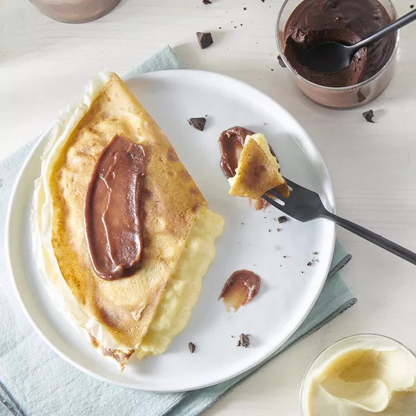 Crêpes soufflées à la vanille