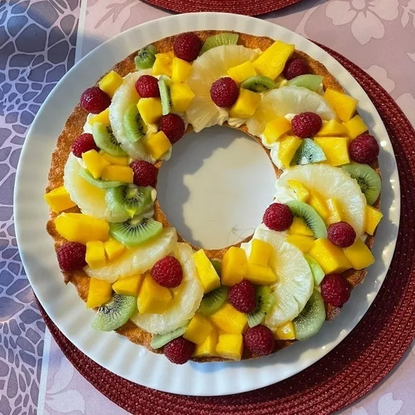 tarte façon dacquoise aux fruits 