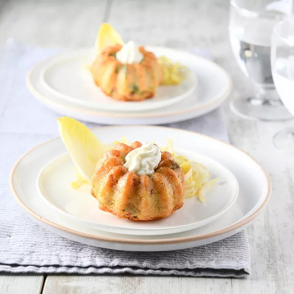 Cakes au jambon et à la moutarde