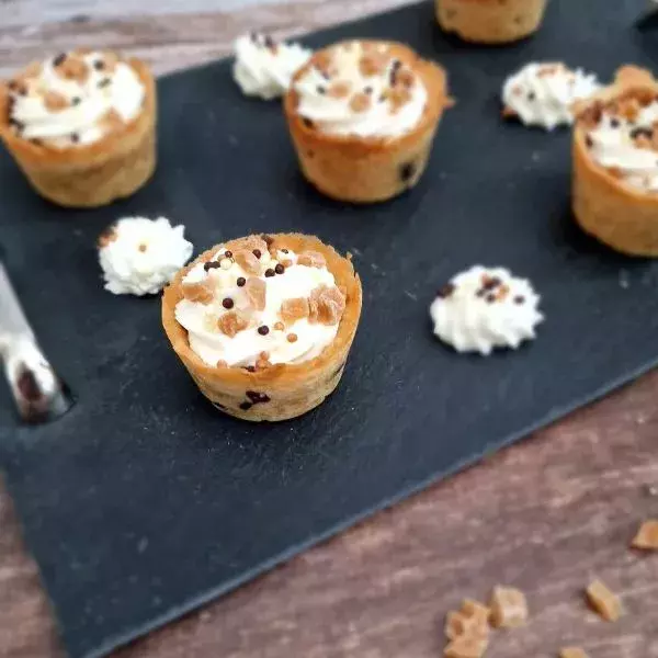 cookies cup gourmands au caramel