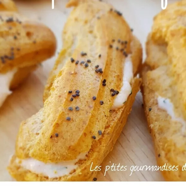 Eclairs apéro saumon fumé