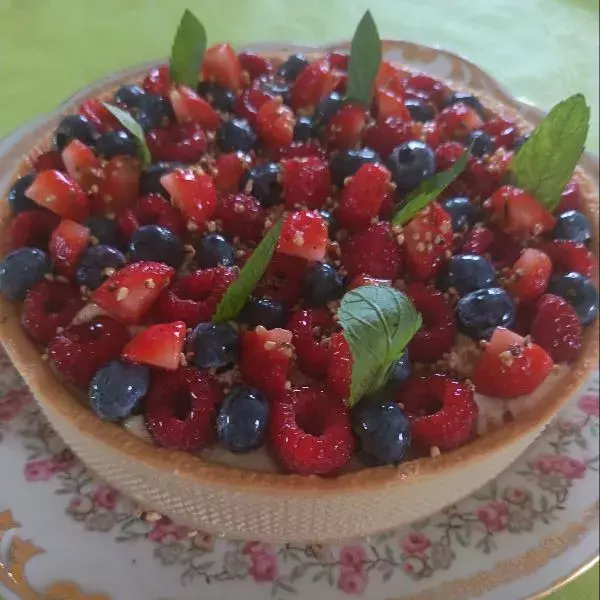 Tarte sablé aux fruits rouge de Flo