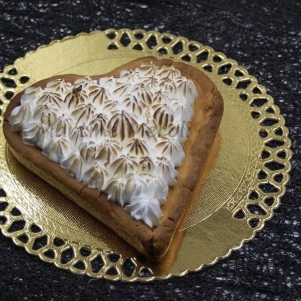 Coeur façon tarte au citron meringuée