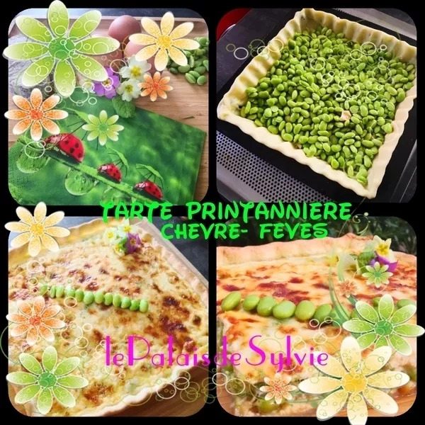 Tarte printanière Chèvre - Fèves