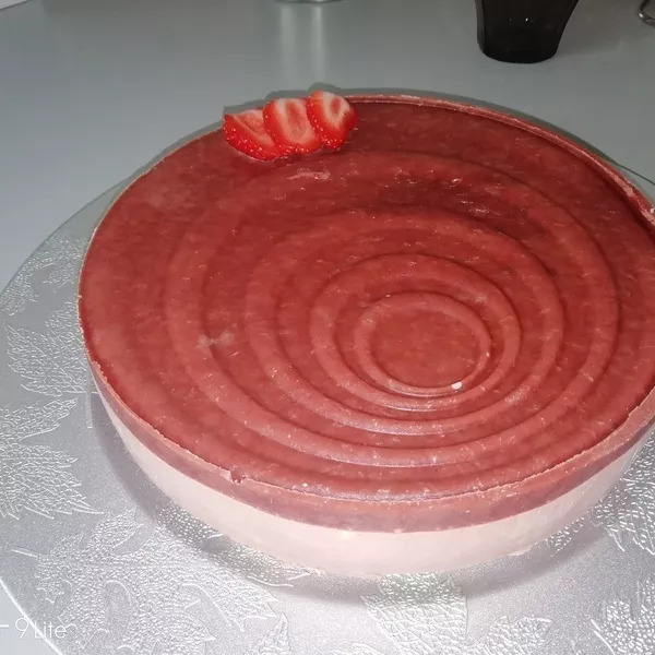 Bavarois à la fraise