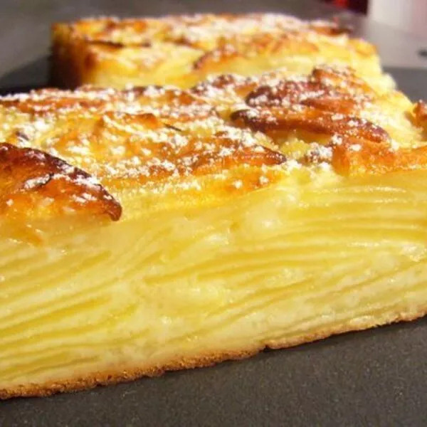 Gâteau invisible aux pommes