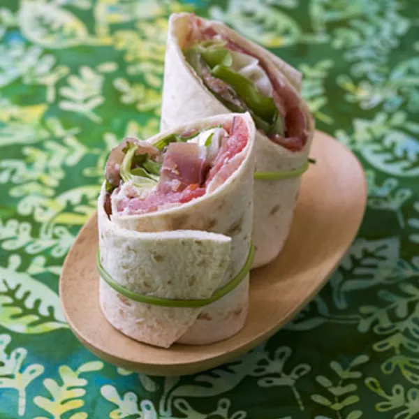 Wraps au jambon de pays et féta