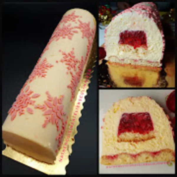 Buche tiramisu à la framboise de Nathencuisine