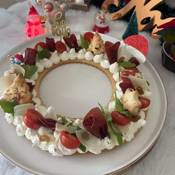 Tarte couronne pour les fêtes