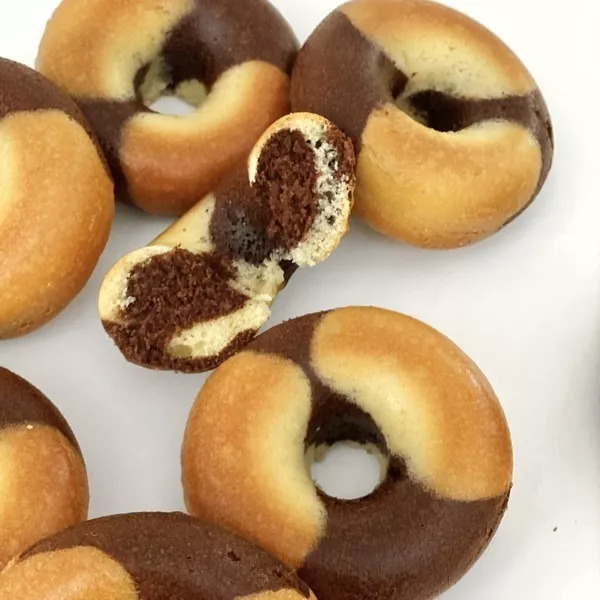 Donuts marbrés façon « St Michel » 🍩