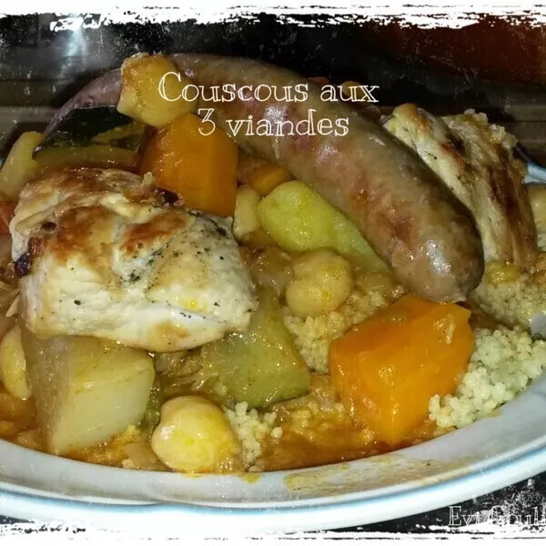 Couscous aux 3 viandes ☆ Evi