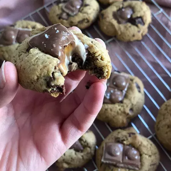 Cookies bi choco & milka caramel à la fleur de sel 