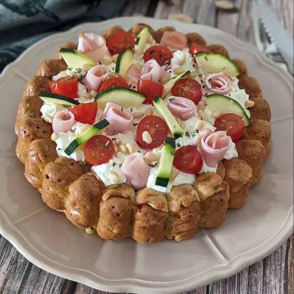 Gâteau apéritif aux courgettes