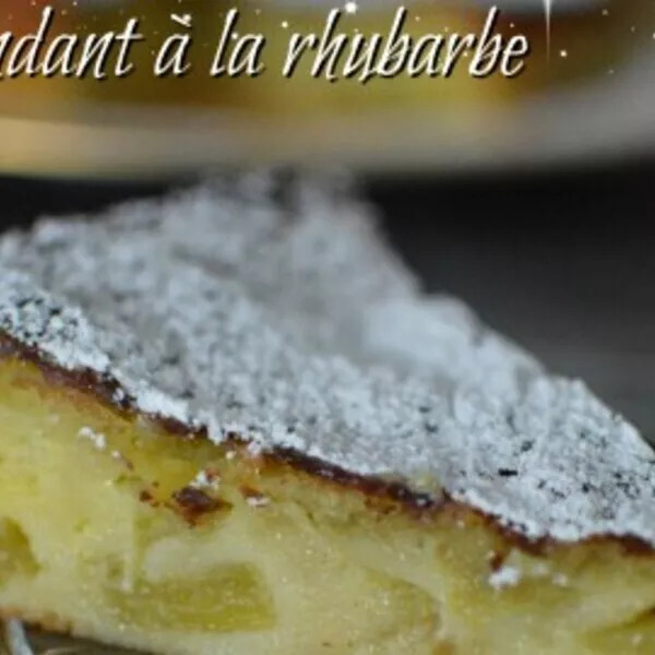 Fondant caramelisé à la rhubarbe