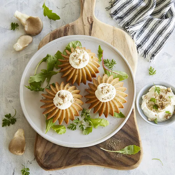 Petits cakes au jambon et champignons