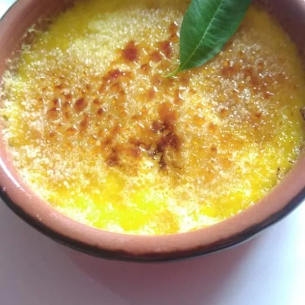 Crème brûlée à la verveine