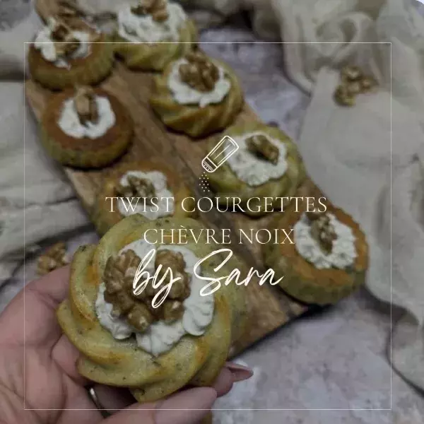 twist courgettes chèvre noix