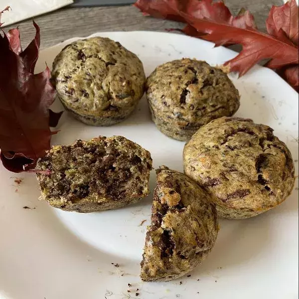 Muffins épinards et pépites de chocolat de Flo